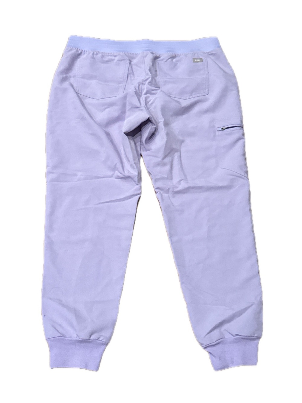 Figs Lavender Joggers with Neon Yellow Drawstring Size Large - Picture 2 of 3